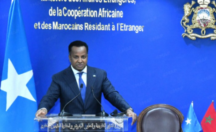 الصومال تجدد التأكيد على دعمها للوحدة الترابية للمملكة ولسيادتها على مجموع ترابها وتشيد باعتماد مجلس الأمن للقرار 2797