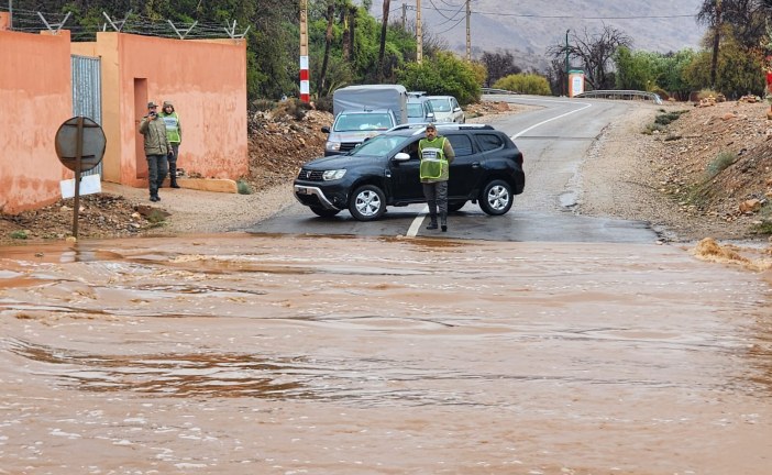 التساقطات تمنع حركة السير بجماعة املن اقليم تيزنيت